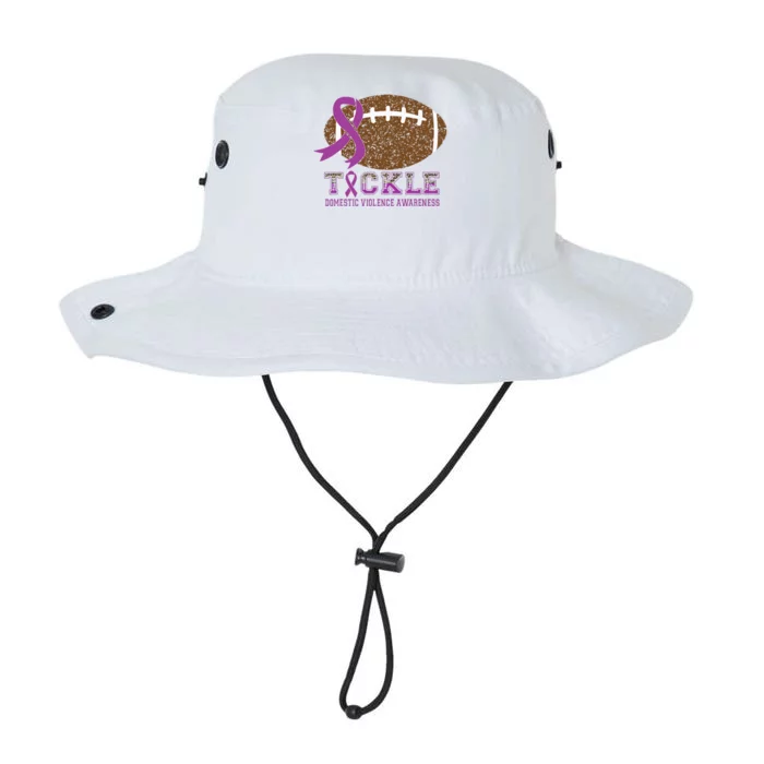 I Wear Purple For Domestic Violence Awareness Purple Ribbon Legacy Cool Fit Booney Bucket Hat