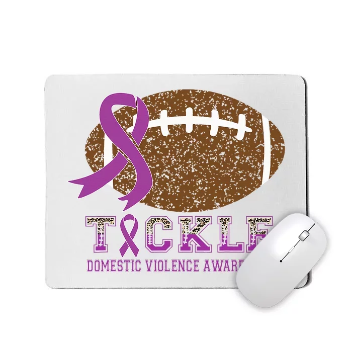 I Wear Purple For Domestic Violence Awareness Purple Ribbon Mousepad