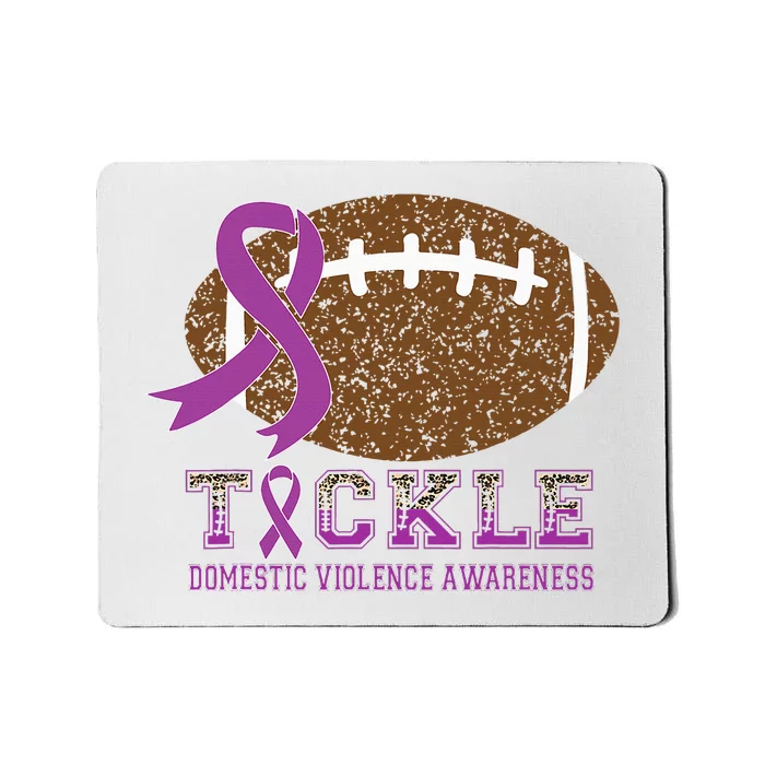 I Wear Purple For Domestic Violence Awareness Purple Ribbon Mousepad