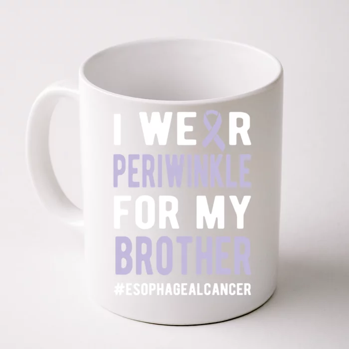 I Wear Periwinkle For My Brother Esophageal Cancer Warrior Gift Front & Back Coffee Mug