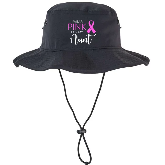 I Wear Pink For My Aunt Breast Cancer Awareness Legacy Cool Fit Booney Bucket Hat