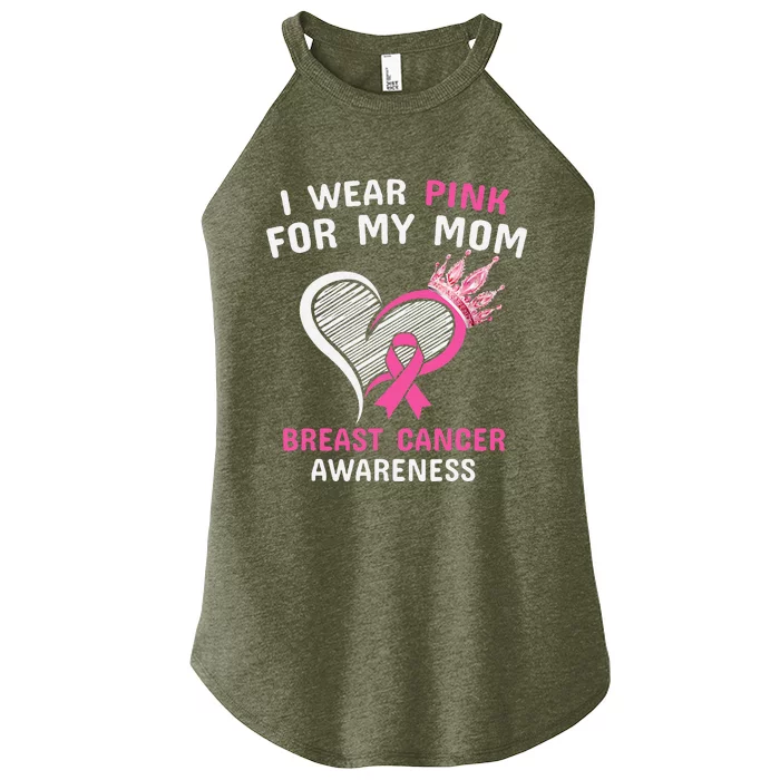 I Wear Pink For My Mom Women’s Perfect Tri Rocker Tank