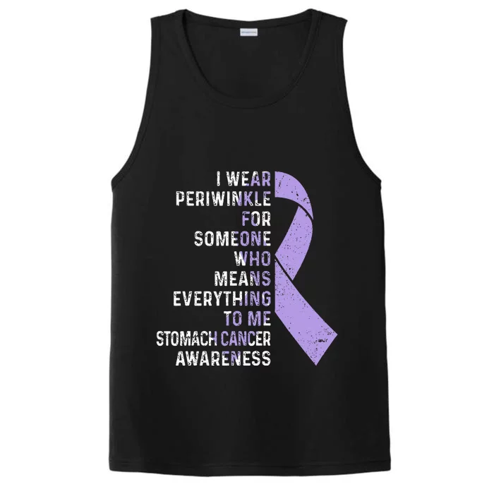 I Wear Periwinkle Ribbon Stomach Cancer Awareness Performance Tank