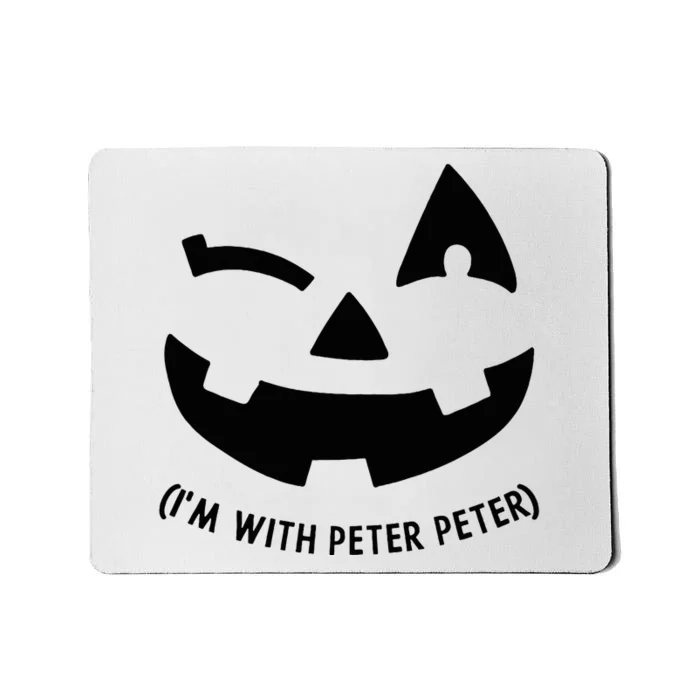 Im With Peter Couple Halloween Her Eater Pumpkin Mousepad