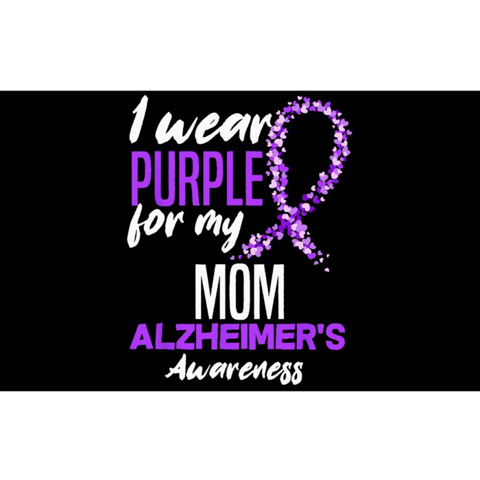 I Wear Purple For My Mom Dementia Alzheimers Awareness Bumper Sticker