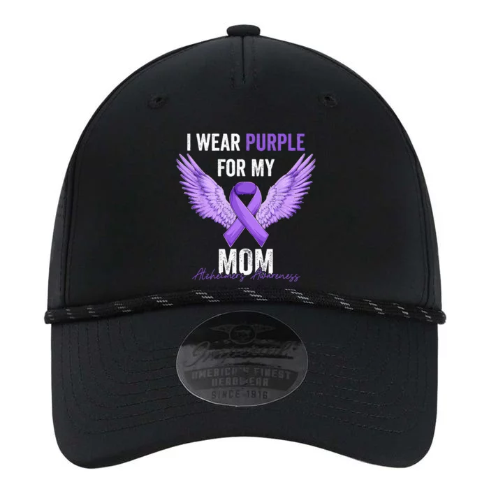 I Wear Purple For My Mom Dementia Alzheimers Awareness Performance The Dyno Cap