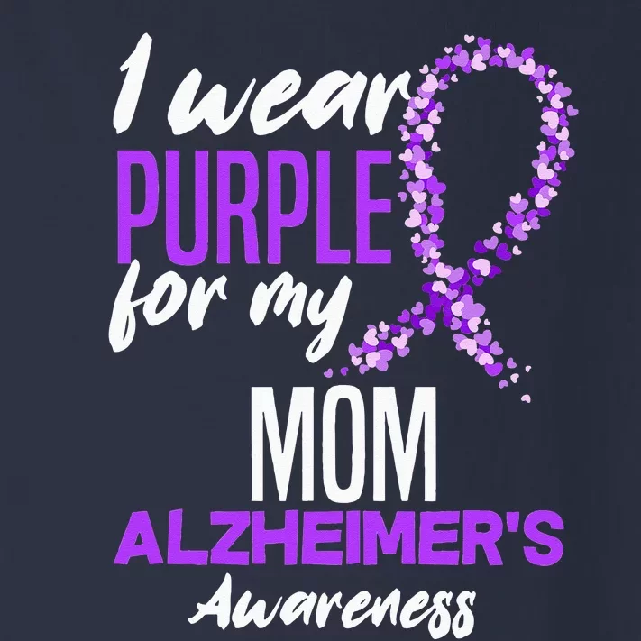 I Wear Purple For My Mom Dementia Alzheimers Awareness Toddler Long Sleeve Shirt