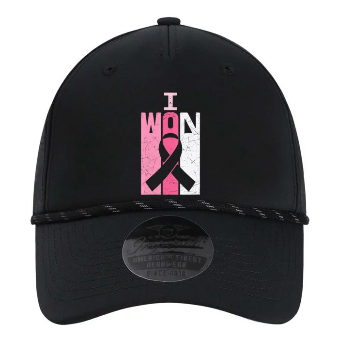 I Won Pink Ribbon Breast Cancer Awareness Survivor Performance The Dyno Cap