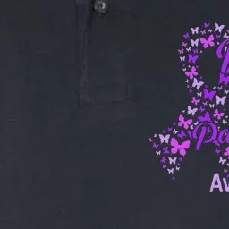 I wear Purple for my Mom Pancreatic Cancer Softstyle Adult Sport Polo