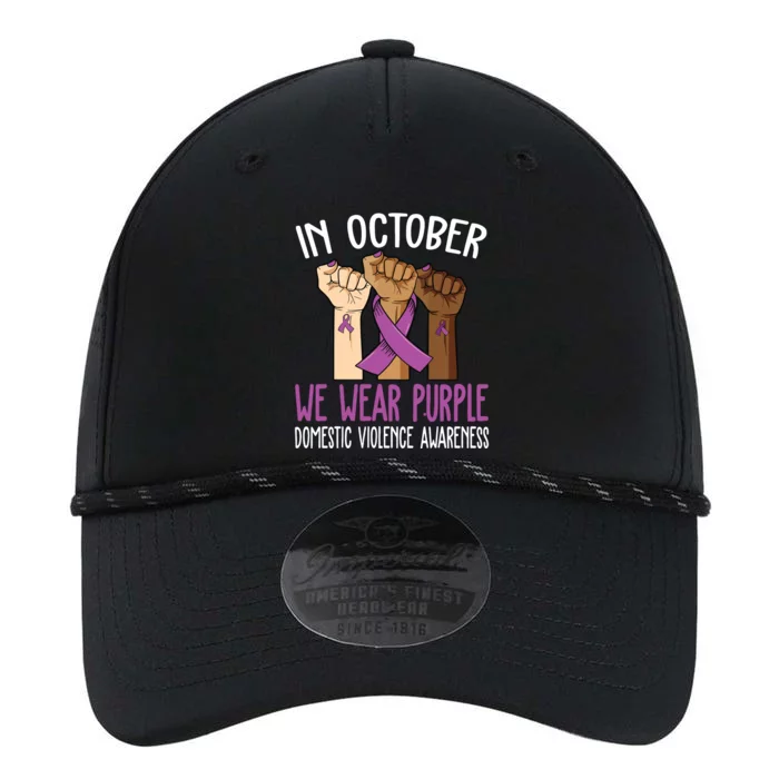 I Wear Purple Domestic Violence Awareness Performance The Dyno Cap