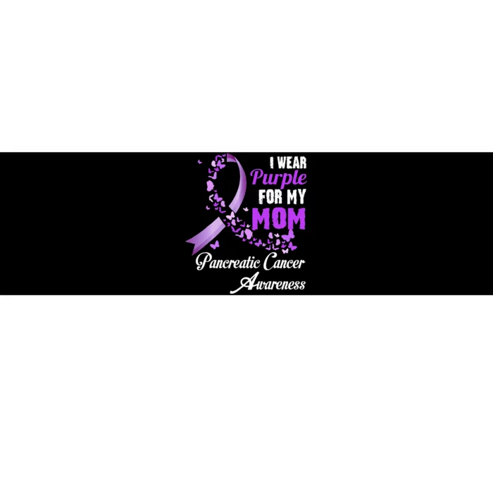 I Wear Purple For My Mom Family Pancreatic Cancer Awareness Bumper Sticker