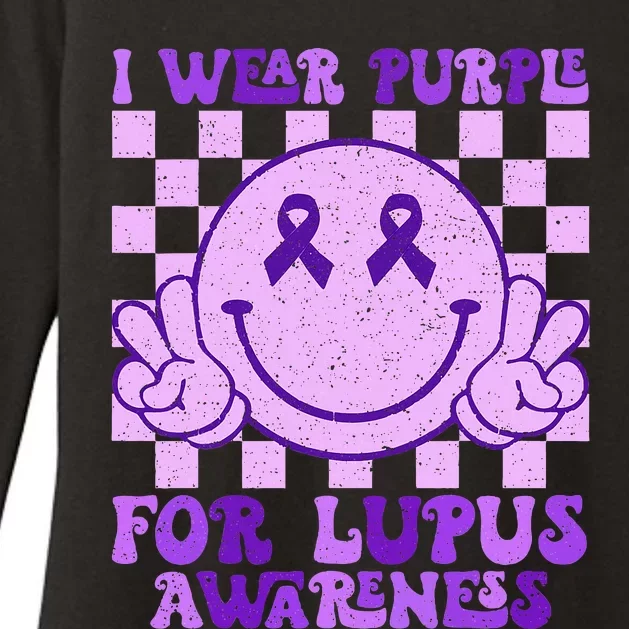 I Wear Purple For Lupus Awareness Womens CVC Long Sleeve Shirt