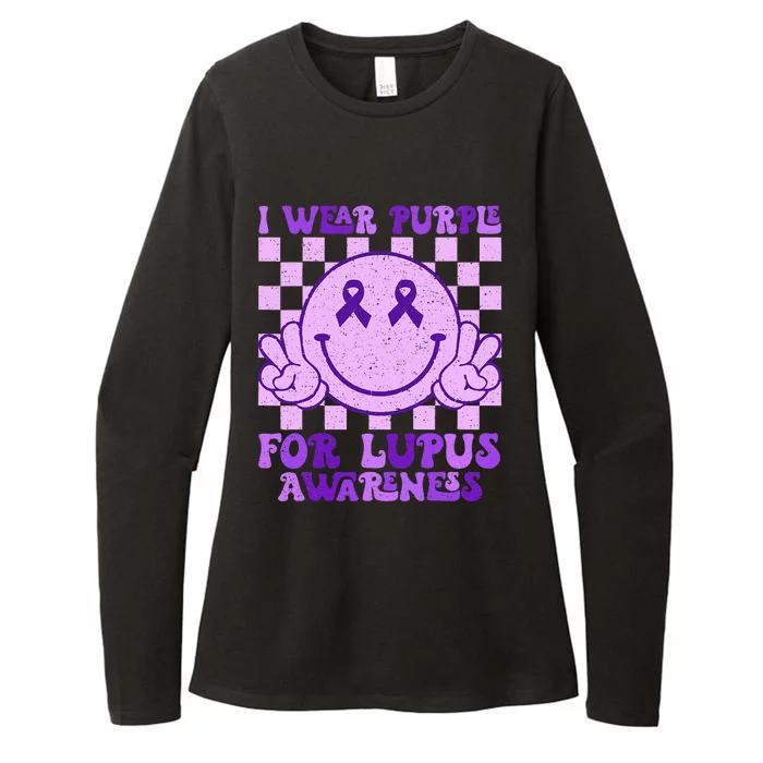 I Wear Purple For Lupus Awareness Womens CVC Long Sleeve Shirt