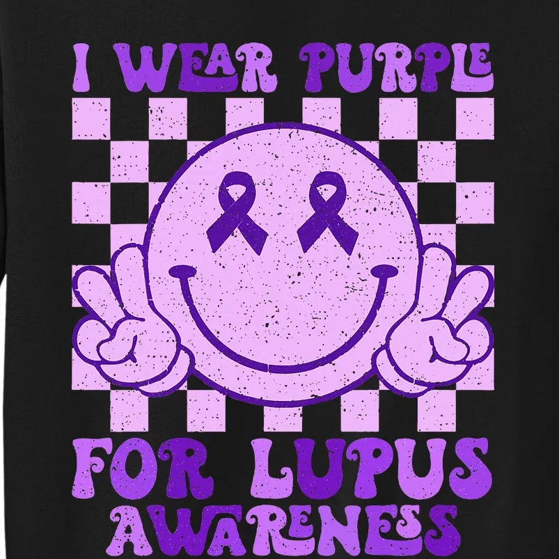 I Wear Purple For Lupus Awareness Tall Sweatshirt