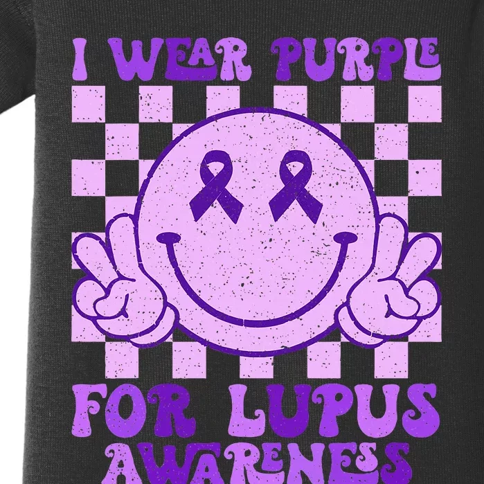 I Wear Purple For Lupus Awareness Baby Bodysuit