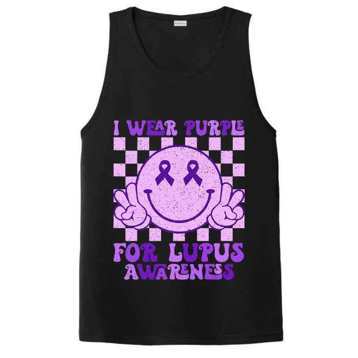 I Wear Purple For Lupus Awareness Performance Tank