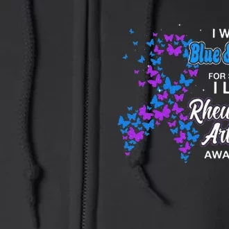 I Wear Purple For Someone I Love Rheumatoid Arthritis Full Zip Hoodie