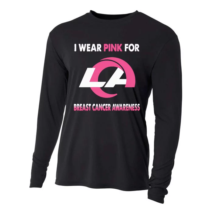 I Wear Pink For Breast Cancer Awareness Cooling Performance Long Sleeve Crew