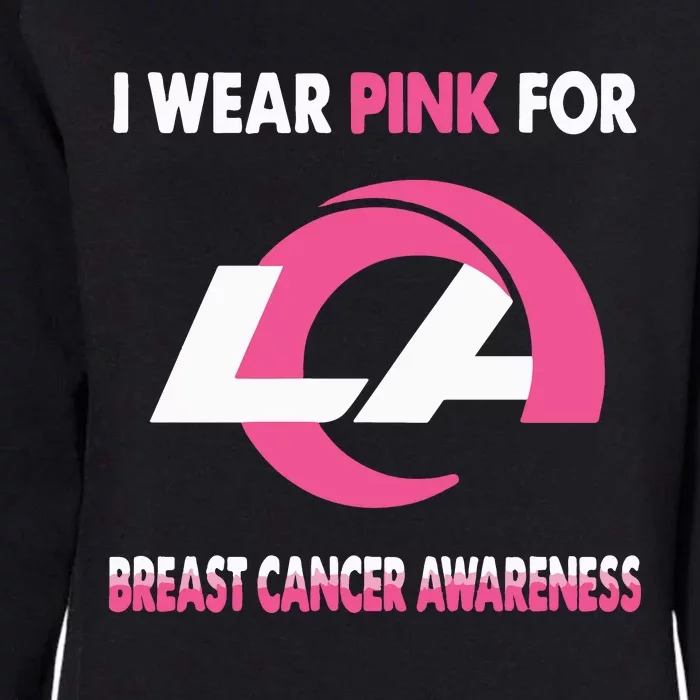 I Wear Pink For Breast Cancer Awareness Womens California Wash Sweatshirt