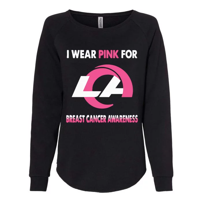 I Wear Pink For Breast Cancer Awareness Womens California Wash Sweatshirt