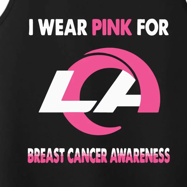 I Wear Pink For Breast Cancer Awareness Performance Tank