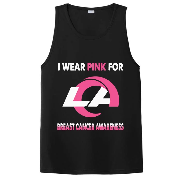 I Wear Pink For Breast Cancer Awareness Performance Tank