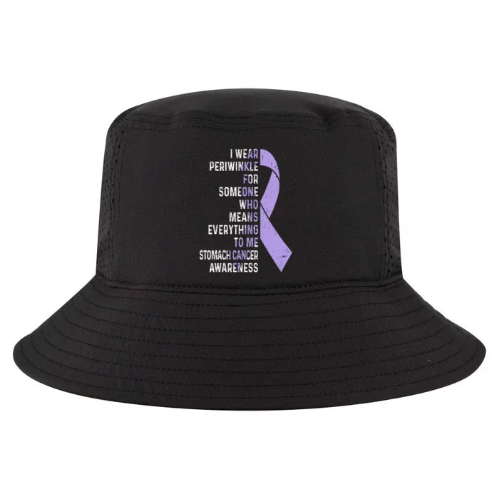 I Wear Periwinkle Ribbon Stomach Cancer Awareness Support Cool Comfort Performance Bucket Hat