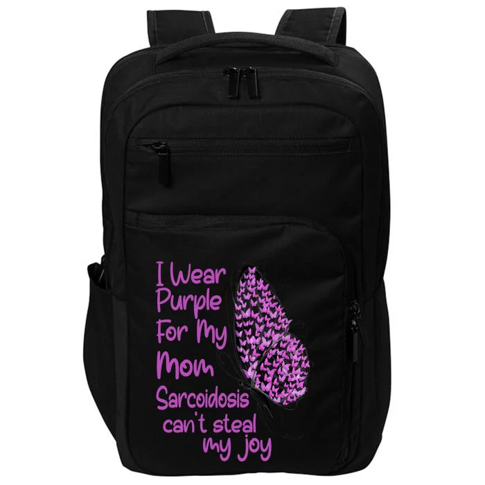 I Wear Purple For Mom Sarcoidosis Awareness Month Great Gift Impact Tech Backpack