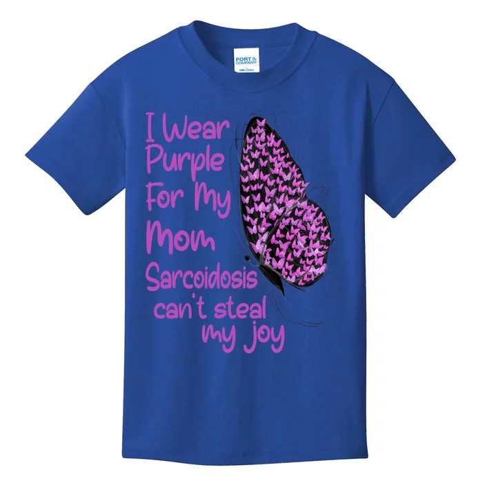 I Wear Purple For Mom Sarcoidosis Awareness Month Great Gift Kids T-Shirt