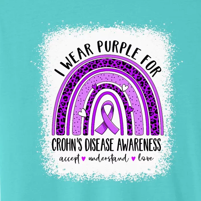 I Wear Purple For Crohn's Disease Awareness Ribbon ChromaSoft Performance T-Shirt