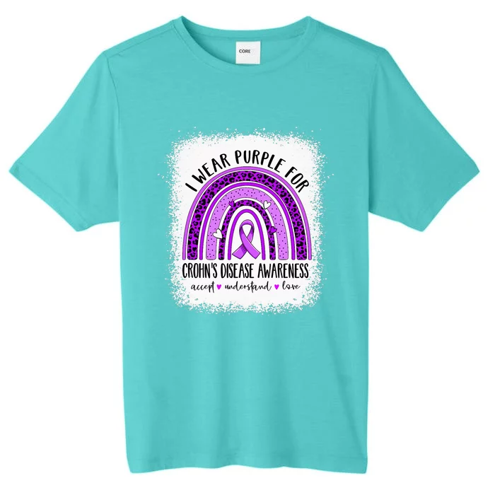 I Wear Purple For Crohn's Disease Awareness Ribbon ChromaSoft Performance T-Shirt