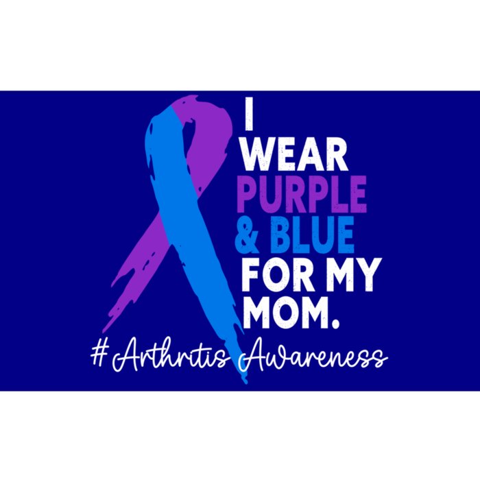 I Wear Purple And Blue For My Mom Arthritis Awareness Gift Bumper Sticker