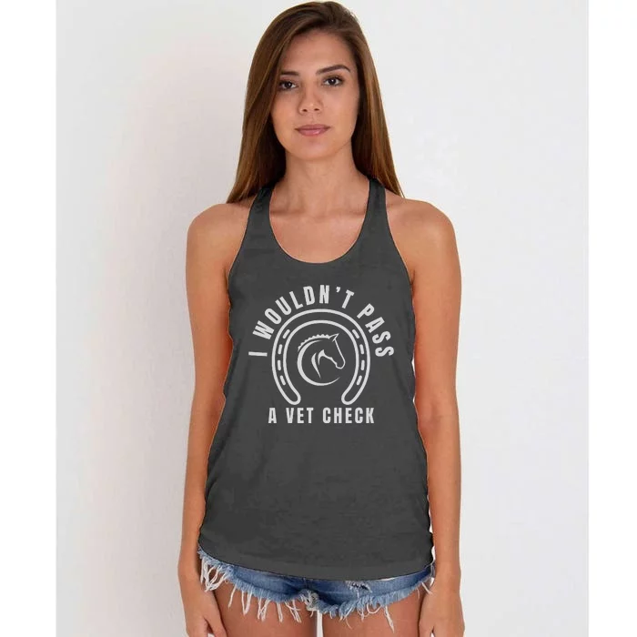 I Wouldnt Pass A Vet Check Women's Knotted Racerback Tank