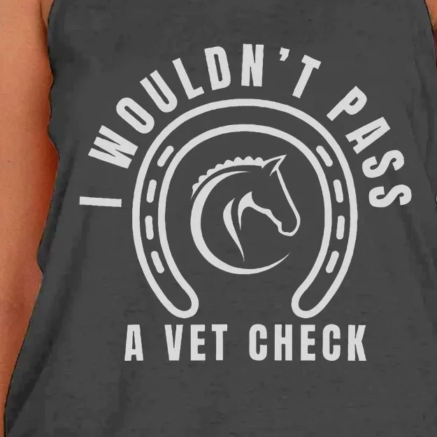 I Wouldnt Pass A Vet Check Women's Knotted Racerback Tank