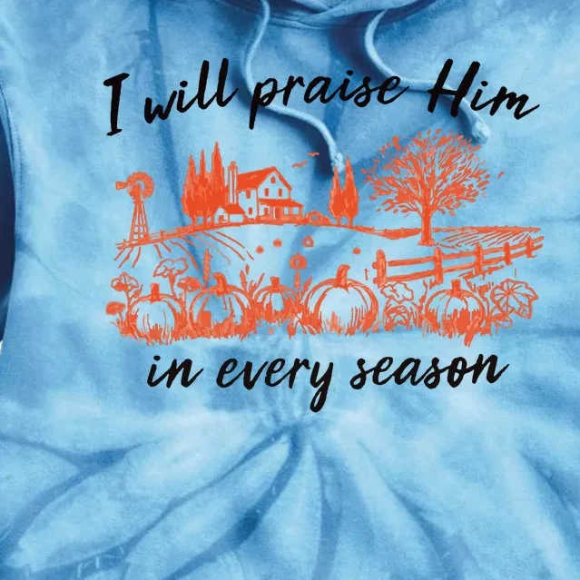 I Will Praise Him In Every Season Jesus Tie Dye Hoodie