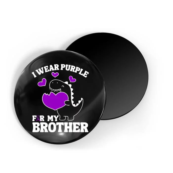 I Wear Purple For My Brother Epilepsy Awareness Magnet