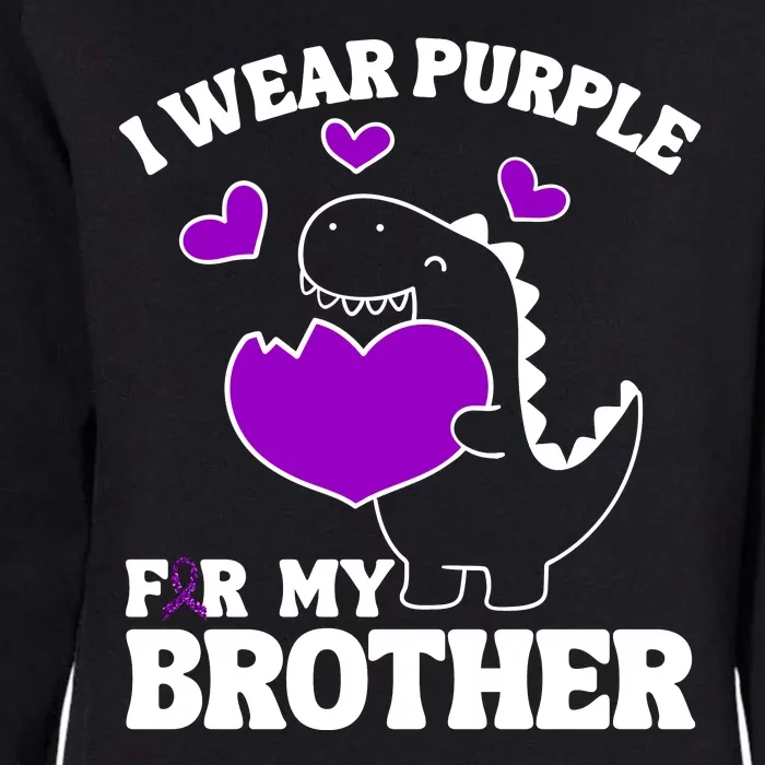 I Wear Purple For My Brother Epilepsy Awareness Womens California Wash Sweatshirt