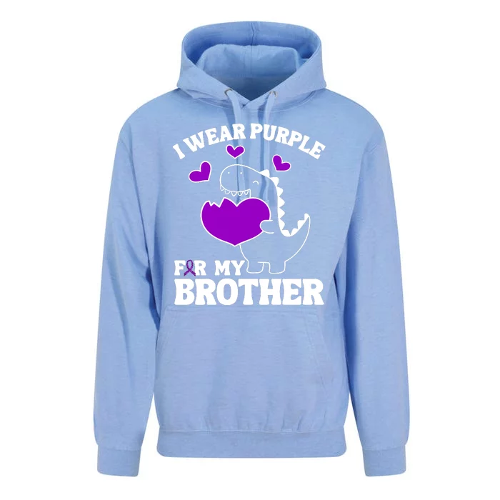 I Wear Purple For My Brother Epilepsy Awareness Unisex Surf Hoodie