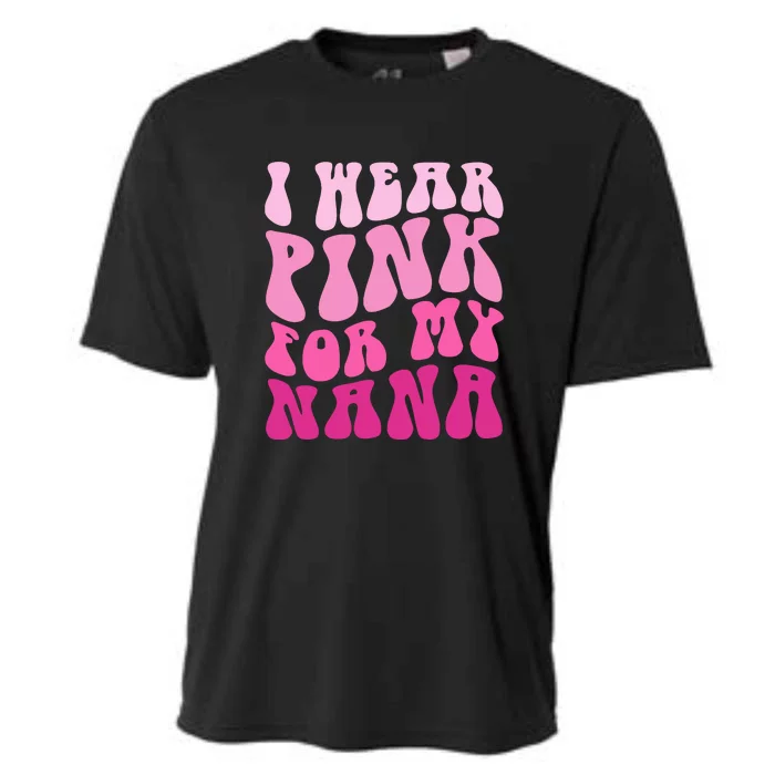 I Wear Pink For My Nana Matching Family Breast Cancer Awareness Cooling Performance Crew T-Shirt