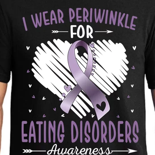 I Wear Periwinkle For Eating Disorders Awareness Ribbon Gift Pajama Set