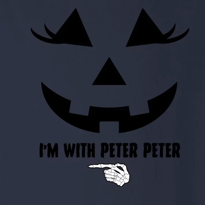 I'm With Peter Peter Funny Halloween Skeleton Hand Toddler Long Sleeve Shirt