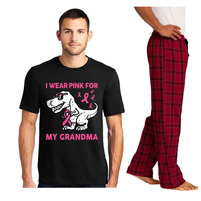 I Wear Pink For My Grandma Baby Funny Breast Cancer Pajama Set