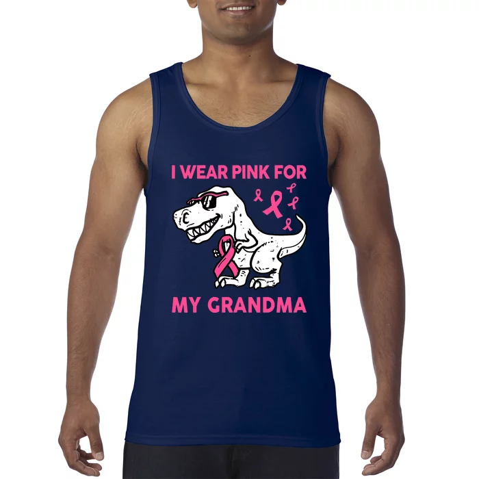 I Wear Pink For My Grandma Baby Funny Breast Cancer Tank Top