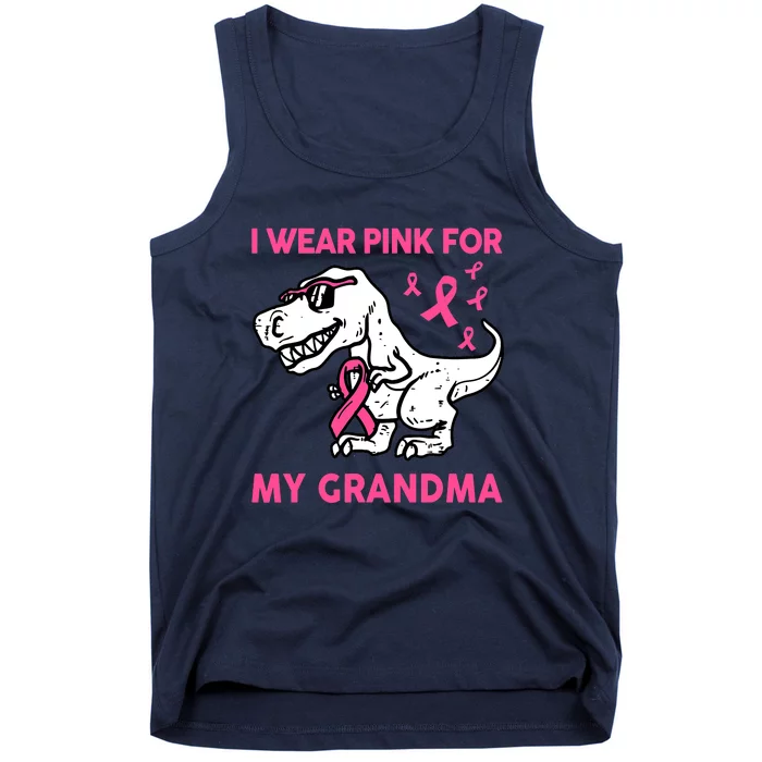 I Wear Pink For My Grandma Baby Funny Breast Cancer Tank Top