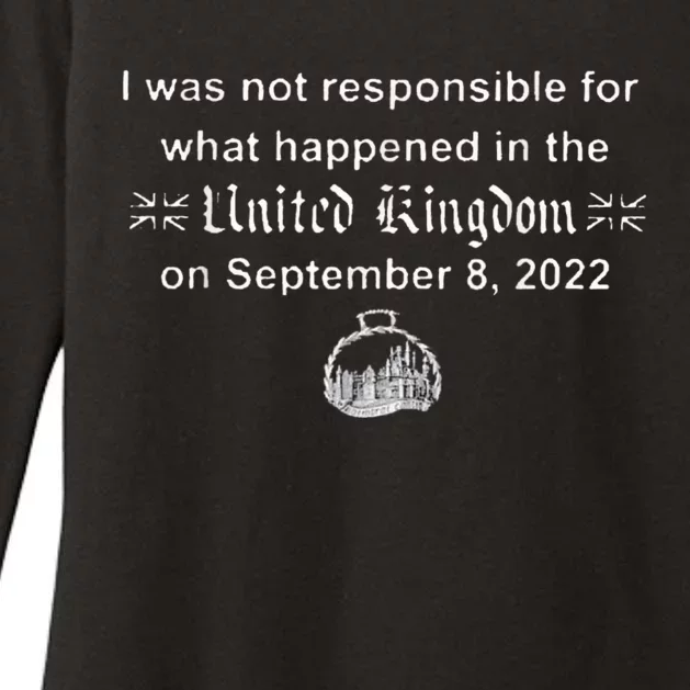 I Wasn't Responsible For What Happened In The United Kingdom Womens CVC Long Sleeve Shirt