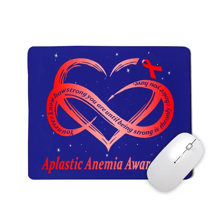 I Wear Red For Aplastic Anemia Awareness Warrior Cute Gift Mousepad