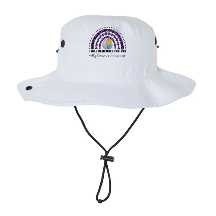 I Will Remember For You Rainbow Brain Alzheimer's Awareness Great Gift Legacy Cool Fit Booney Bucket Hat