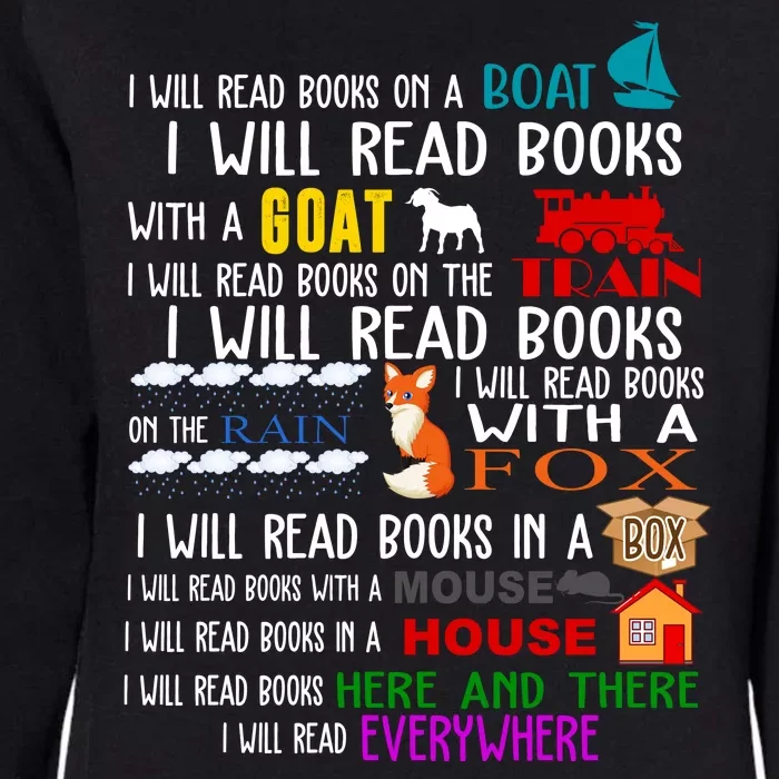 I Will Read Books Everywhere Womens California Wash Sweatshirt