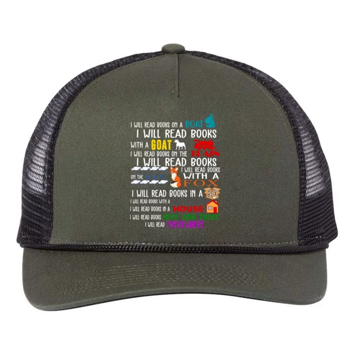 I Will Read Books Everywhere Retro Rope Trucker Hat Cap