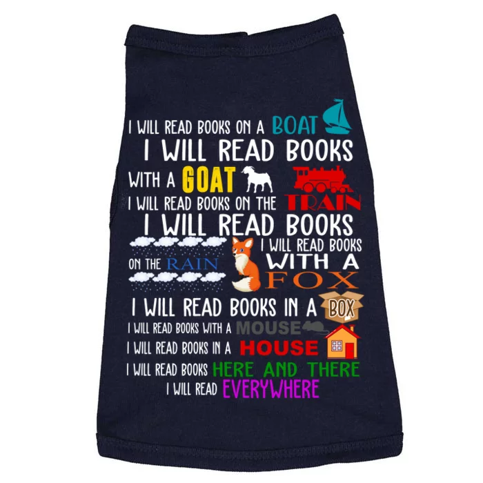 I Will Read Books Everywhere Doggie Tank